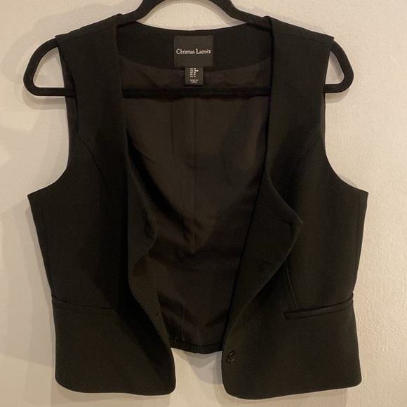 Christian Lacroix vest color black size medium - Picture 4 of 4